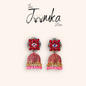 Bridal Joomka- Red and Gold (Floral)