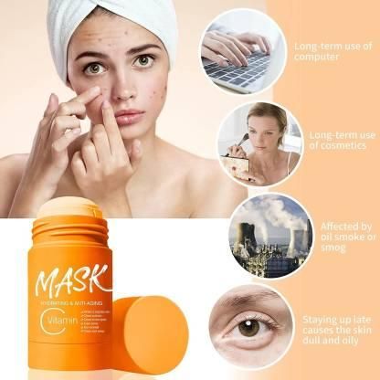 Purifying Orange Vitamin C Clay Face Mask Stick